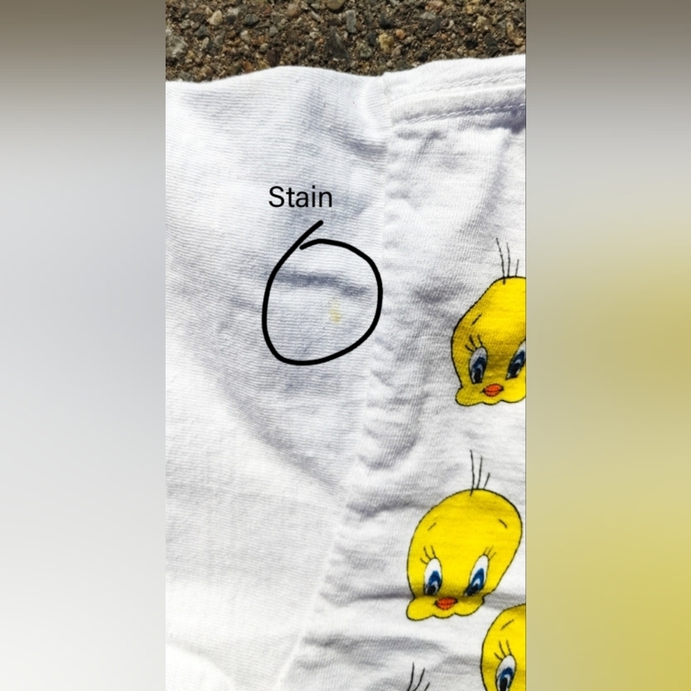 Vtg 1993 Looney Tunes Tweety Bird All Over Print T-Shirt L AOP Tour Champ - Picture 6 of 9